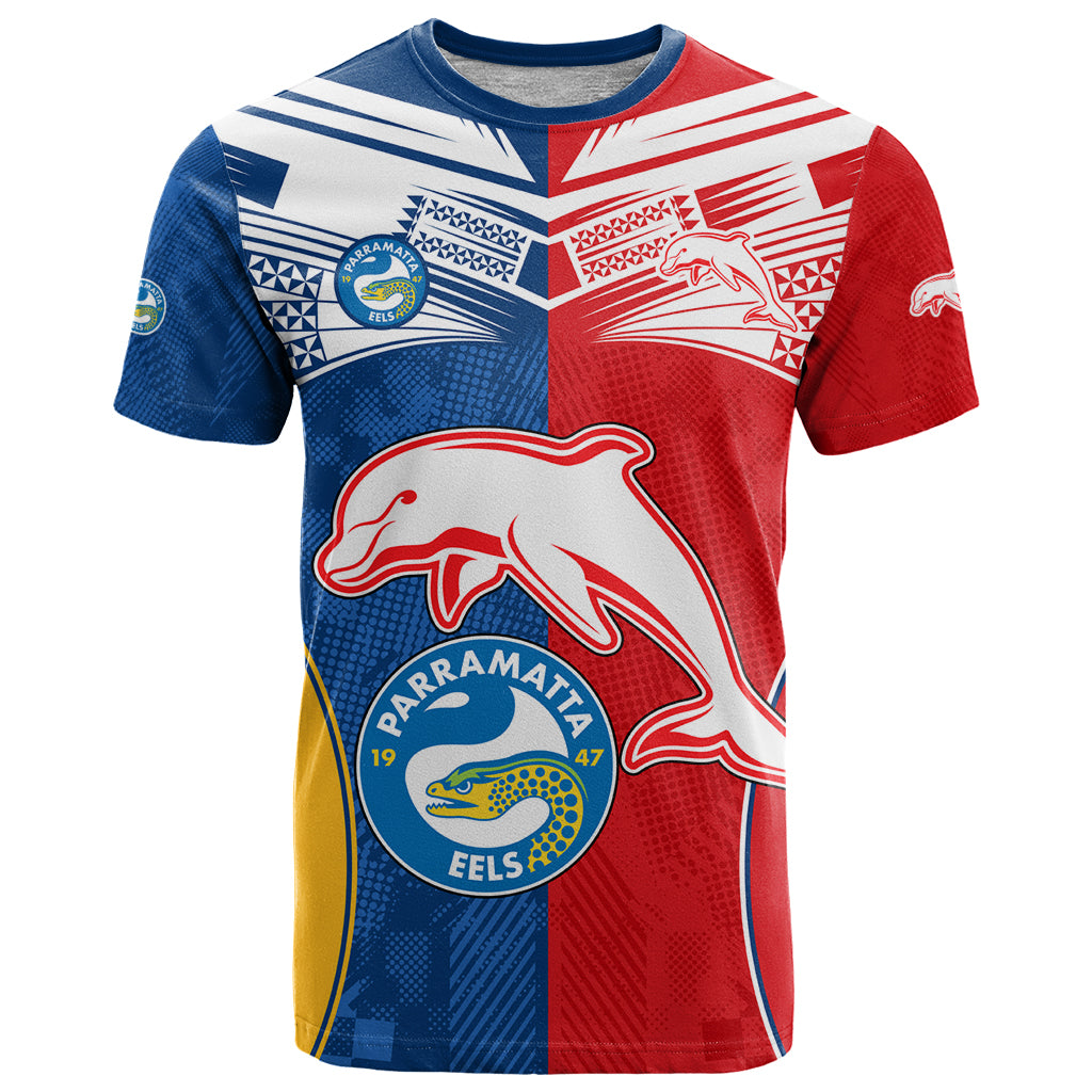 NRL Dolphins Combine Parra Eels T Shirt Sporty Style LT9