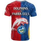 NRL Dolphins Combine Parra Eels T Shirt Sporty Style LT9