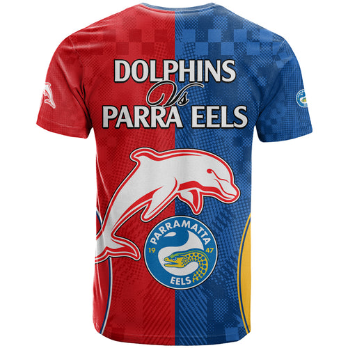 NRL Dolphins Combine Parra Eels T Shirt Sporty Style LT9