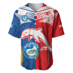(Custom Text And Number) NRL Dolphins Combine Parra Eels Baseball Jersey Sporty Style LT9