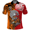 NRL Half Dolphins and Half Tigers Polo Shirt Sporty Style LT9