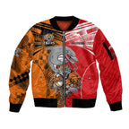NRL Half Dolphins and Half Tigers Sleeve Zip Bomber Jacket Sporty Style LT9