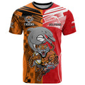 NRL Half Dolphins and Half Tigers T Shirt Sporty Style LT9