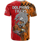 NRL Half Dolphins and Half Tigers T Shirt Sporty Style LT9