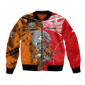 (Custom Text And Number) NRL Half Dolphins and Half Tigers Bomber Jacket Sporty Style LT9