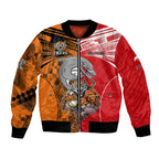 (Custom Text And Number) NRL Half Dolphins and Half Tigers Bomber Jacket Sporty Style LT9