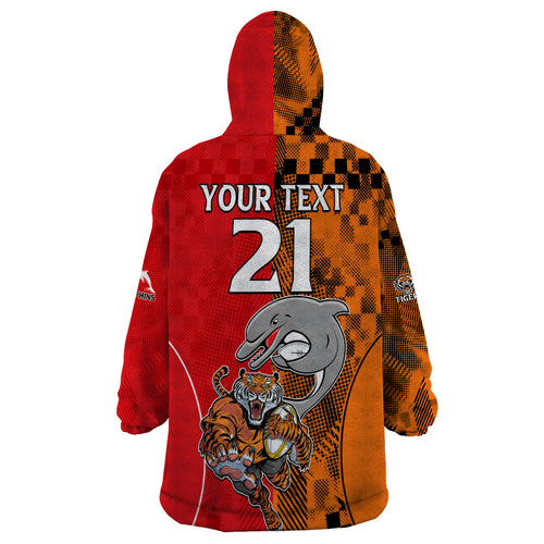custom-text-and-number-nrl-half-dolphins-and-half-tigers-wearable-blanket-hoodie-sporty-style
