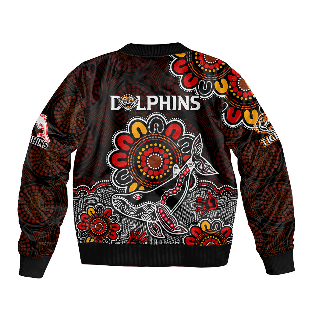 nrl-wests-tigers-combine-dolphins-rugby-bomber-jacket-aboriginal-vibe