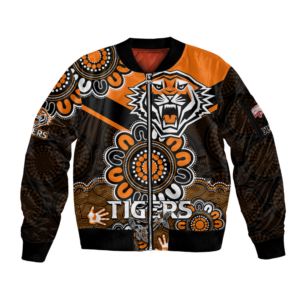 nrl-wests-tigers-combine-dolphins-rugby-sleeve-zip-bomber-jacket-aboriginal-vibe