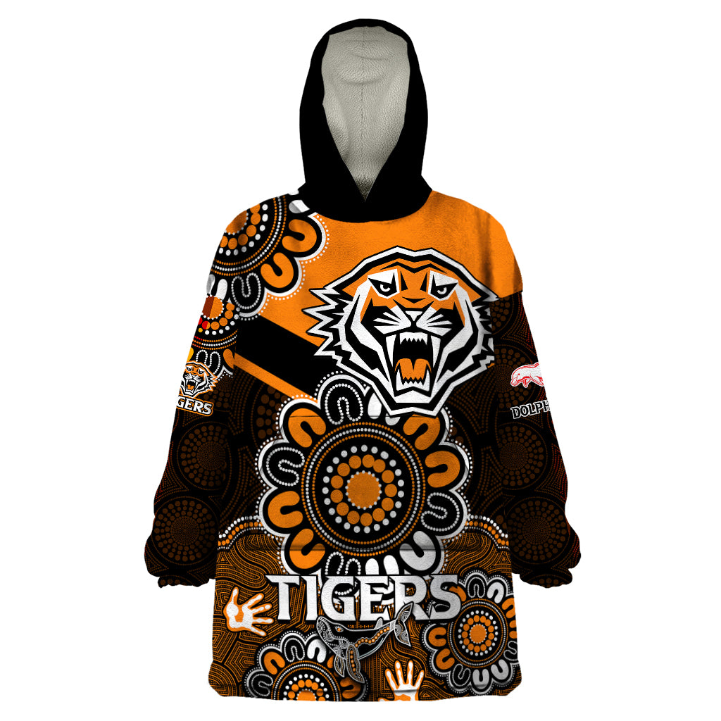 nrl-wests-tigers-combine-dolphins-rugby-wearable-blanket-hoodie-aboriginal-vibe