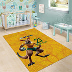 Australia Rugby Custom Area Rug Glory Be To Wallabies Aboriginal Motif - Aussie Hoodie