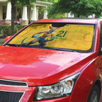 Australia Rugby Custom Auto Sun Shade Glory Be To Wallabies Aboriginal Motif - Aussie Hoodie
