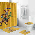 Australia Rugby Custom Bathroom Set Glory Be To Wallabies Aboriginal Motif - Aussie Hoodie