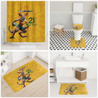 Australia Rugby Custom Bathroom Set Glory Be To Wallabies Aboriginal Motif - Aussie Hoodie