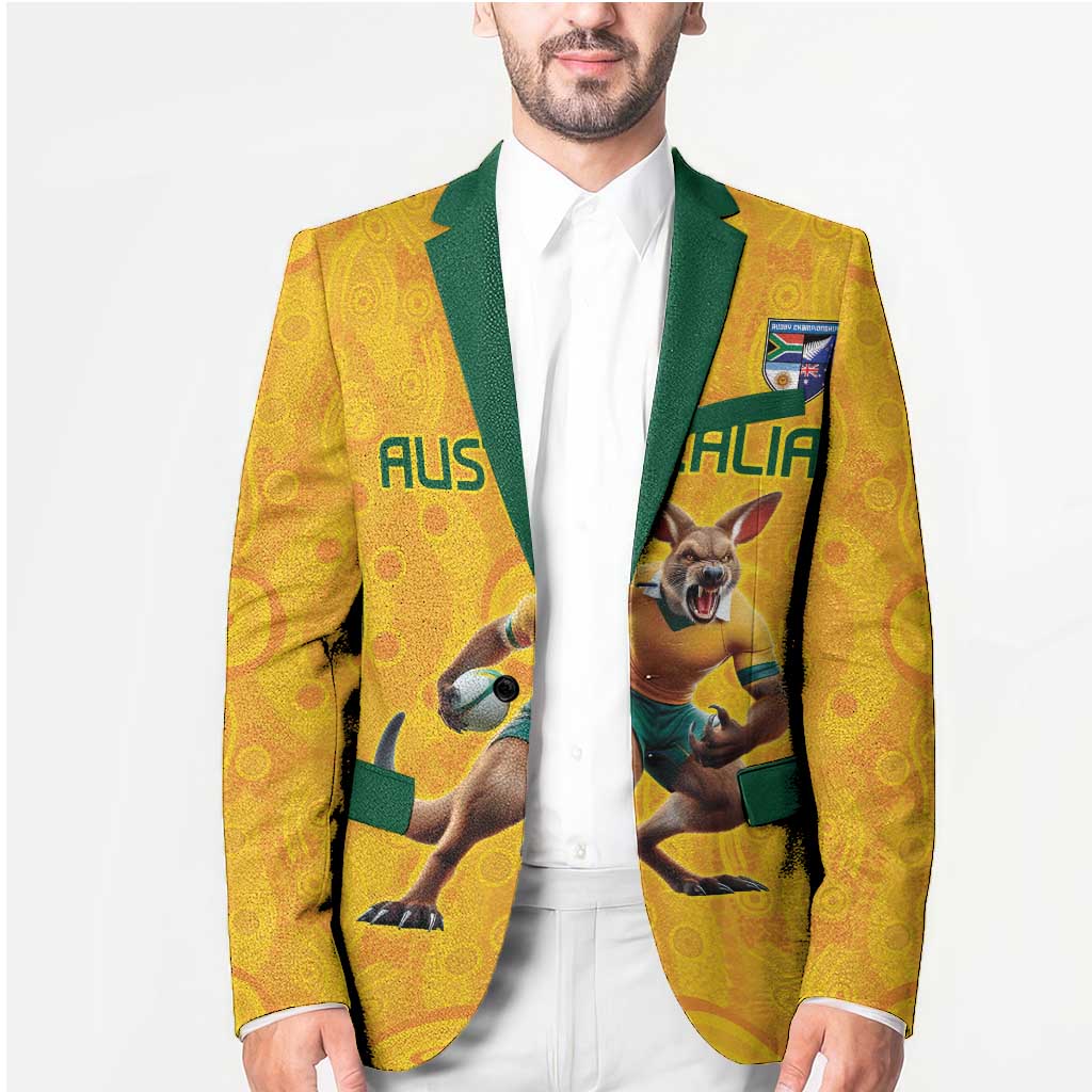 Australia Rugby Custom Blazer Glory Be To Wallabies Aboriginal Motif - Aussie Hoodie