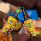 Australia Rugby Custom 4 in 1 Can Cooler Tumbler Glory Be To Wallabies Aboriginal Motif - Aussie Hoodie