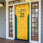 Australia Rugby Custom Door Cover Glory Be To Wallabies Aboriginal Motif - Aussie Hoodie