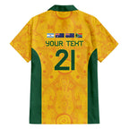 Australia Rugby Custom Family Matching Short Sleeve Bodycon Dress and Hawaiian Shirt Glory Be To Wallabies Aboriginal Motif - Aussie Hoodie
