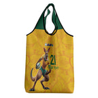 Australia Rugby Custom Grocery Bag Glory Be To Wallabies Aboriginal Motif - Aussie Hoodie