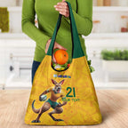 Australia Rugby Custom Grocery Bag Glory Be To Wallabies Aboriginal Motif - Aussie Hoodie