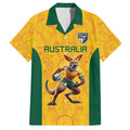 Australia Rugby Custom Hawaiian Shirt Glory Be To Wallabies Aboriginal Motif - Aussie Hoodie