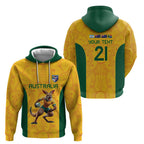 Australia Rugby Custom Hoodie Glory Be To Wallabies Aboriginal Motif - Aussie Hoodie