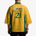Australia Rugby Custom Kimono Glory Be To Wallabies Aboriginal Motif - Aussie Hoodie