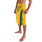 Australia Rugby Custom Lavalava Glory Be To Wallabies Aboriginal Motif - Aussie Hoodie