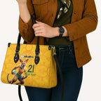 Australia Rugby Custom Leather Bag Glory Be To Wallabies Aboriginal Motif - Aussie Hoodie