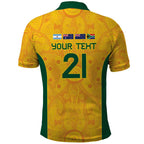 Australia Rugby Custom Polo Shirt Glory Be To Wallabies Aboriginal Motif - Aussie Hoodie