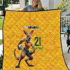 Australia Rugby Custom Quilt Glory Be To Wallabies Aboriginal Motif - Aussie Hoodie