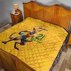 Australia Rugby Custom Quilt Glory Be To Wallabies Aboriginal Motif - Aussie Hoodie