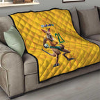 Australia Rugby Custom Quilt Glory Be To Wallabies Aboriginal Motif - Aussie Hoodie