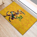 Australia Rugby Custom Rubber Doormat Glory Be To Wallabies Aboriginal Motif - Aussie Hoodie