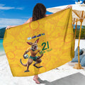 Australia Rugby Custom Sarong Glory Be To Wallabies Aboriginal Motif - Aussie Hoodie