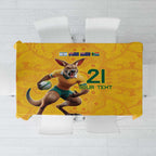 Australia Rugby Custom Tablecloth Glory Be To Wallabies Aboriginal Motif - Aussie Hoodie