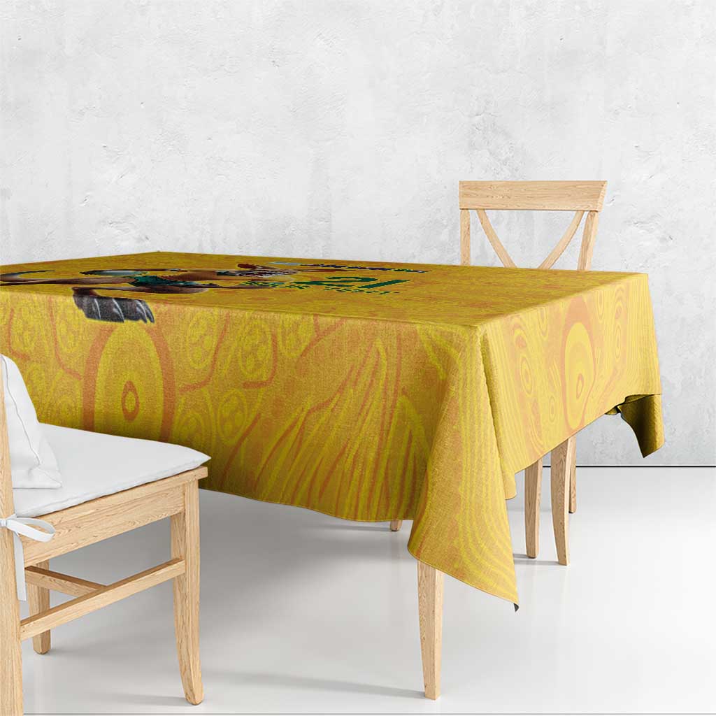 Australia Rugby Custom Tablecloth Glory Be To Wallabies Aboriginal Motif - Aussie Hoodie