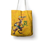 Australia Rugby Custom Tote Bag Glory Be To Wallabies Aboriginal Motif - Aussie Hoodie