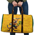 Australia Rugby Custom Travel Bag Glory Be To Wallabies Aboriginal Motif - Aussie Hoodie