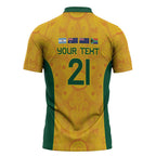 Australia Rugby Custom Zipper Polo Shirt Glory Be To Wallabies Aboriginal Motif - Aussie Hoodie
