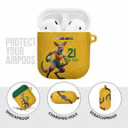 Australia Rugby Custom AirPods Case Glory Be To Wallabies Simple Pattern - Aussie Hoodie