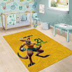 Australia Rugby Custom Area Rug Glory Be To Wallabies Simple Pattern - Aussie Hoodie