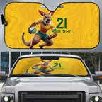 Australia Rugby Custom Auto Sun Shade Glory Be To Wallabies Simple Pattern - Aussie Hoodie