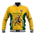 Australia Rugby Custom Baseball Jacket Glory Be To Wallabies Simple Pattern - Aussie Hoodie