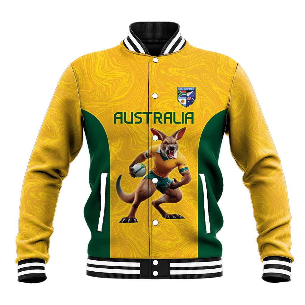 Australia Rugby Custom Baseball Jacket Glory Be To Wallabies Simple Pattern - Aussie Hoodie