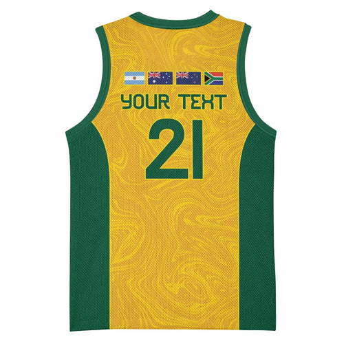 Australia Rugby Custom Basketball Jersey Glory Be To Wallabies Simple Pattern - Aussie Hoodie