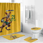 Australia Rugby Custom Bathroom Set Glory Be To Wallabies Simple Pattern - Aussie Hoodie