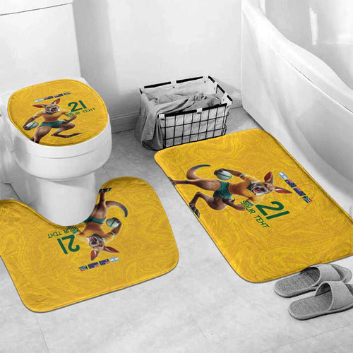 Australia Rugby Custom Bathroom Set Glory Be To Wallabies Simple Pattern - Aussie Hoodie