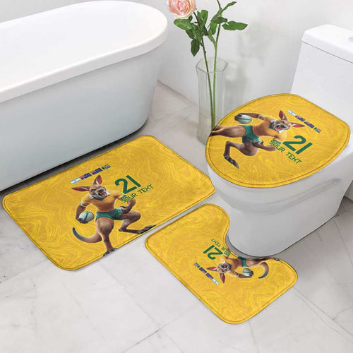 Australia Rugby Custom Bathroom Set Glory Be To Wallabies Simple Pattern - Aussie Hoodie