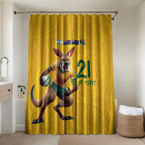 Australia Rugby Custom Bathroom Set Glory Be To Wallabies Simple Pattern - Aussie Hoodie